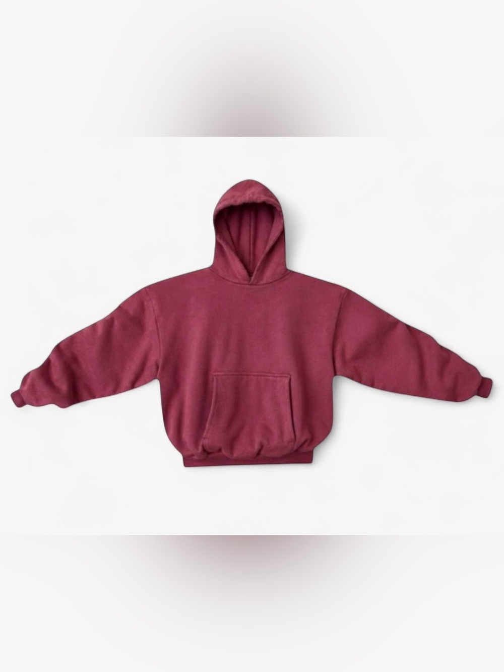 Yeezy 2020 Vision Double Layered Heavyweight Hoodie Kanye West Ox Blood Size Med